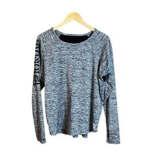 PINK brand Juniors mesh back moisture wicking long sleeve shirt, size medium